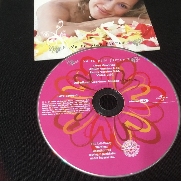 Colombian Singer Fanny Lu CD No te pido flores (Jose Gaviria) - Picture 8 of 9